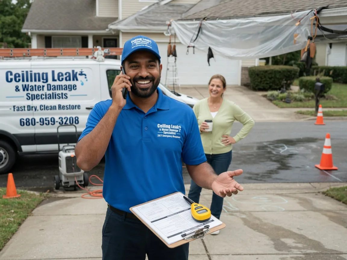 Ceiling Leak Cleanup Trimble, OH FAQs